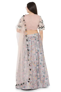 Payal Singhal Pastel Printed Lehenga Set With Embroidery Details -Cheap Wovencia Store ps lh0022 6