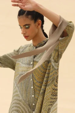 Abhishek Sharma Tie & Dye Shirt Dress 10 Abhishek Sharma Tie & Dye Shirt Dress -Cheap Wovencia Store psh04dune 5