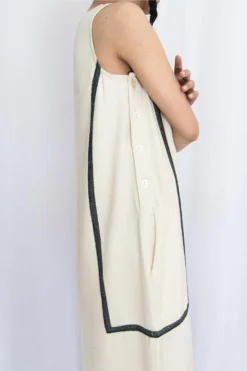 Rias Jaipur Ecru Cotton Denim Dress -Cheap Wovencia Store rias mix 05 3