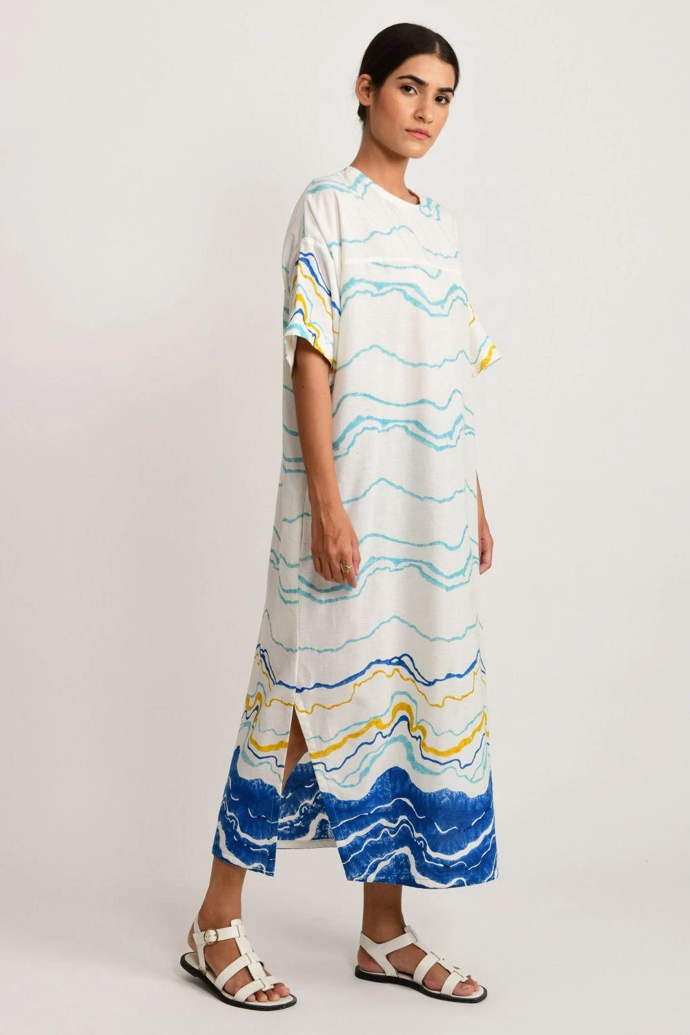 Rias Jaipur Handblock Printed Relaxed Dress 2 Rias Jaipur Handblock Printed Relaxed Dress - Image 2