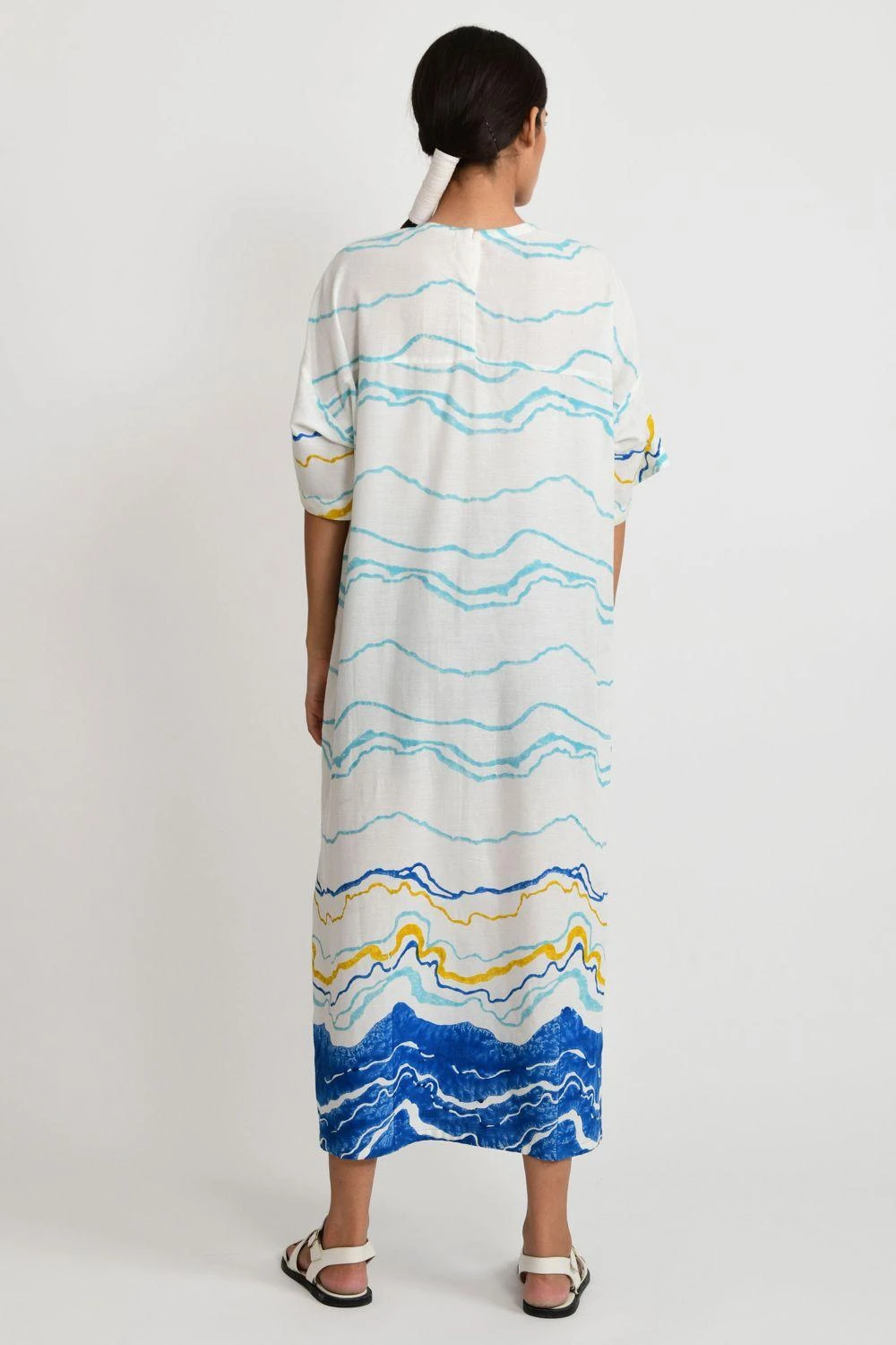 Rias Jaipur Handblock Printed Relaxed Dress 5 Rias Jaipur Handblock Printed Relaxed Dress - Image 5