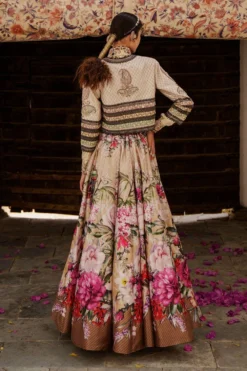 Rajdeep Ranawat Honey Toned Floral Lehenga -Cheap Wovencia Store rr20801 5