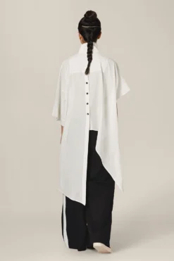 Chola Dropped Sleeved Kaftan Shirt With A High Collar -Cheap Wovencia Store sh0106ac 3