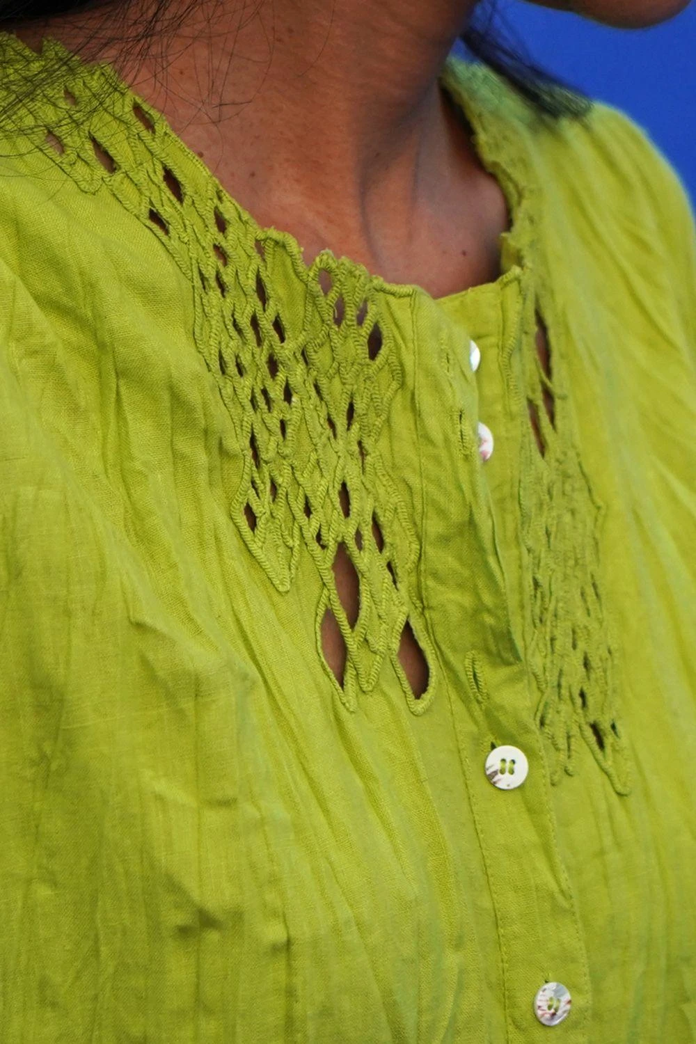 Lime Green Tiered Dress 3 Lime Green Tiered Dress - Image 3