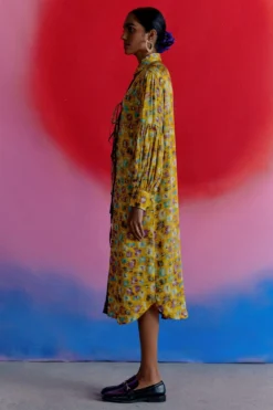 Studio RIGU Warlow Half & Half Shirt Dress -Cheap Wovencia Store srdd008 3