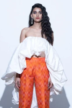 Shriya Som High Low Taffeta Balloon Top -Cheap Wovencia Store ss 21 lm 33 788 1