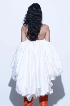 Shriya Som High Low Taffeta Balloon Top -Cheap Wovencia Store ss 21 lm 33 788 2