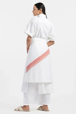 Three White Wrap Skirt -Cheap Wovencia Store ss21 b06 xs 4