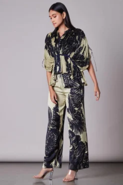 Saaksha & Kinni Hand Micro Pleated Kaftan Top