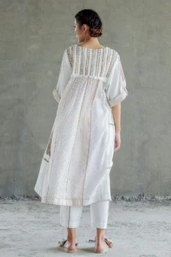 Sunira Designs Tan Brown Short Yoke Dress -Cheap Wovencia Store sun0615 4