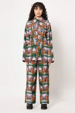 Two Point Two Purple Mahjon Pants