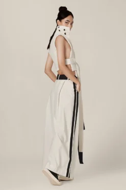 Chola Pleated Trouser With A Belt -Cheap Wovencia Store tr0027c 3