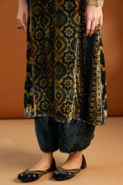 Sunira Designs Indigo Velvet Cowl Pants 8 Sunira Designs Indigo Velvet Cowl Pants -Cheap Wovencia Store v2108a 4