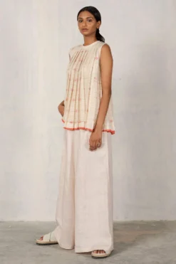 Urvashi Kaur Quantum Top In Cotton Jamdani -Cheap Wovencia Store va 07 2