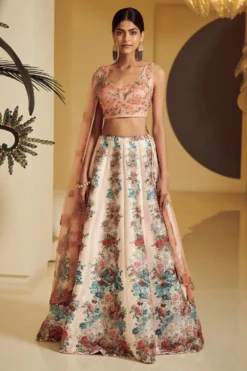 Varun Bahl Floral Printed Lehenga Set