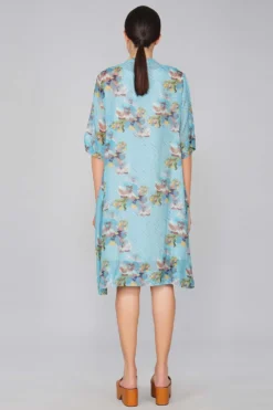 YAVI Chanderi Bloom Dress -Cheap Wovencia Store yc10d 22f 5
