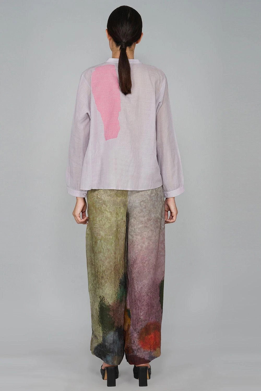 YAVI Impressionist Printed Linen Pants 2 YAVI Impressionist Printed Linen Pants - Image 2