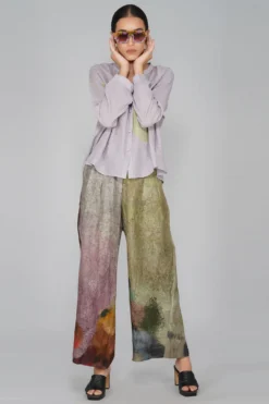 YAVI Button Down Cotton Jamdani Top -Cheap Wovencia Store yc10t 71 2